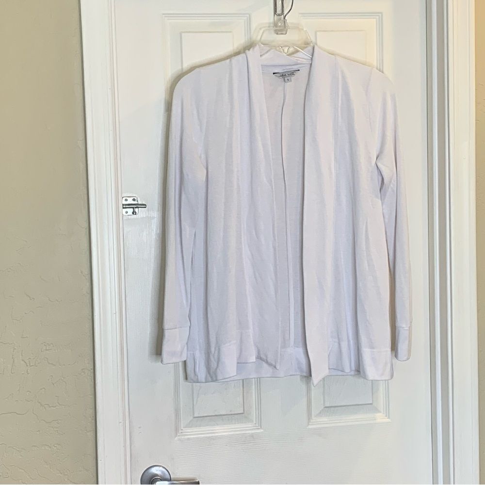 Eden Ruth Open Front Cardigan White Size Small - Picture 3 of 9